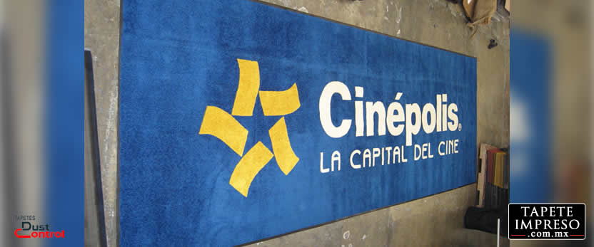 tapetes tipo alfombra con logotipo